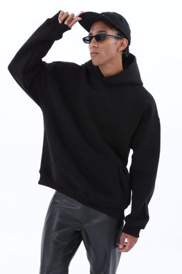 Herren Oversized Hoodie – Schwarz