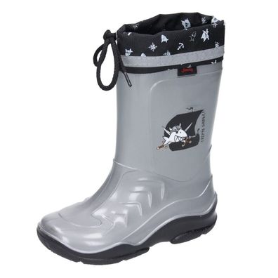 Käpt'n Sharky Gummistiefel 130070 grau Jungen Regenstiefel Pirat