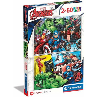 Clementoni Puzzle The Avengers, 2x60tlg