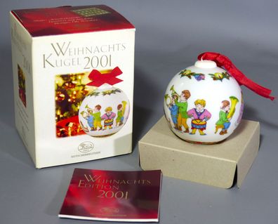 Hutschenreuther Weihnachtskugel 2001 Kinderkapelle Baumkugel Baumschmuck Weihnachten