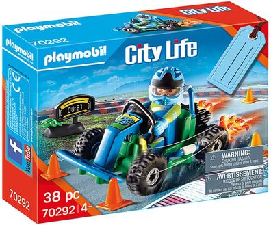 Playmobil City Life Go Kart-Rennen (70292) Playmobil-Auto und Figur