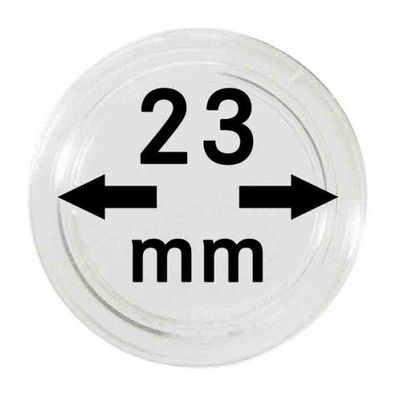 Mü?nzenkapseln Lindner ?23 mm 10er Pack