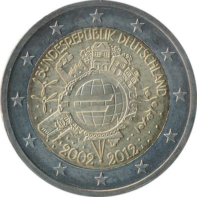 Deutschland 2 Euro 2012 - Einführung Euro-Bargeld ( A )*
