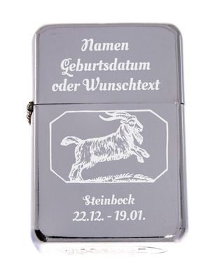 Benzinfeuerzeug Sturmfeuerzeug Steinbock