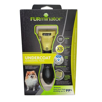 FURminator für langhaarige Schoßhunde, deShedding-Pflege Werkzeug