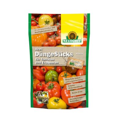 Neudorff Azet DüngeSticks für Tomaten und Erdbeeren - 40 Stück