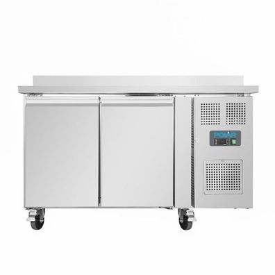 Polar Serie U 2-Türiger Edelstahlgefrierschrank Mit Spritzschutz 282Ltr