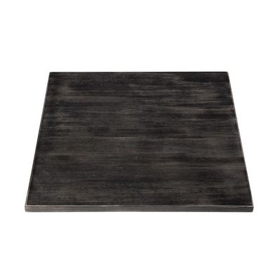 Bolero vorgebohrte quadratische Tischplatte Vintage Black 700mm