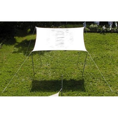 Sonnensegel 5 X 5 M Creme Weiß Wasserabweisend