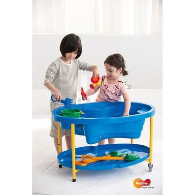 Sand-/Wassertisch Blau Spieltisch Pädagogik Sandtisch Kindergarten Matschtisch