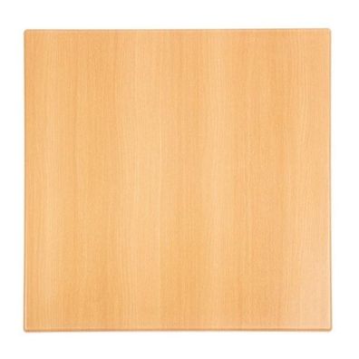 Bolero Tischplatte quadratisch in Buchen Optik und 600x600x30mm