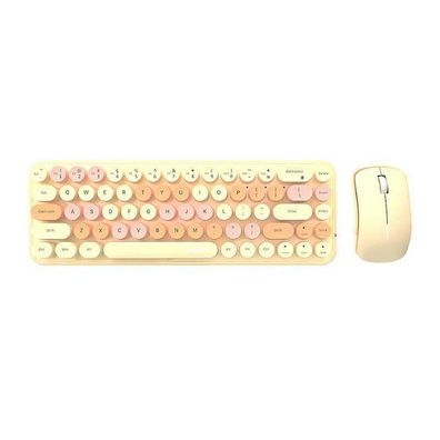 MOFII - SMK-676367AG MilkTea - Tastatur- und Maus-Set