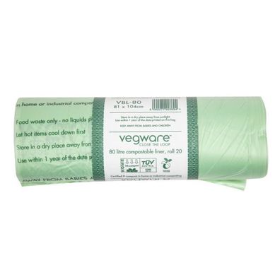 Vegware Biobag Kompostierbare Müllsäcke 80L (240 Stück)