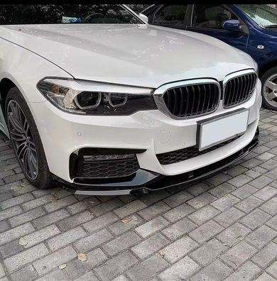 Frontlippe Splitter schwarz Hochglanz für BMW 5er G30 G31 M Paket