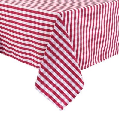 Mitre Comfort Gingham Tischdecke Rot-Weiß Kariert 89Cm