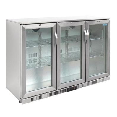 Polar Serie G Edelstahl Barkühlschrank Mit 3 Klapptüren 330L