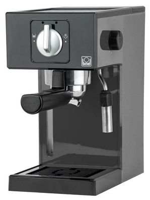 Briel Espressomaschine mit Milchaufschäumer Siebträgermaschine A1 Farbe Schwarz