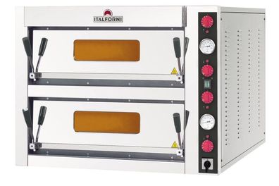 KBS Elektro Pizzaofen Für 4 + 4 Pizzen Ø33Cm