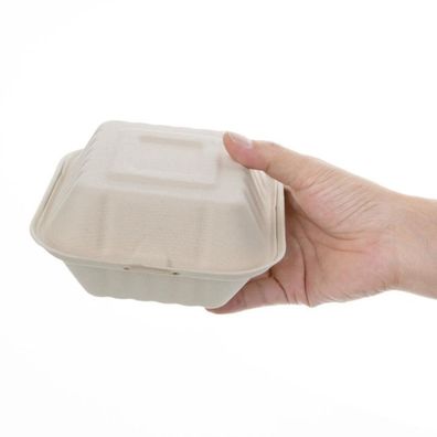 Fiesta Compostable Kompostierbare Burgerboxen Aus Bagasse 15,2Cm (500 Stück)