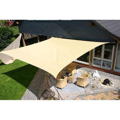 Sonnensegel 6 X 4 M Beige