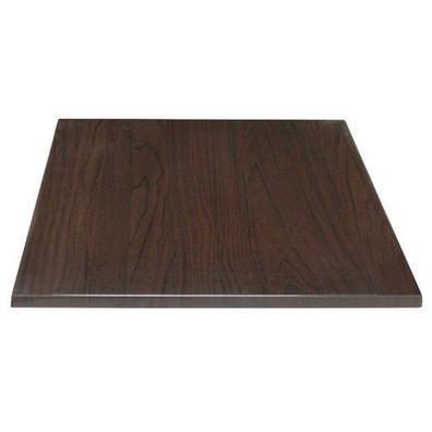 Bolero Tischplatte quadratisch in dunkelbraun und 700x700x30mm