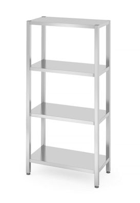Hendi Lagerregal mit 4 Böden Kitchen Line aus Edelstahl 800x400x1800mm