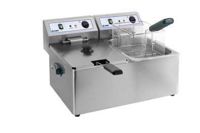 KBS Doppelfritteuse Elektro 2X 8 Liter Becken