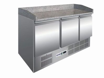 KBS Pizzakühltisch mit Granitarbeitsplatte 251 Liter 1400x700x1020 mm GN 11