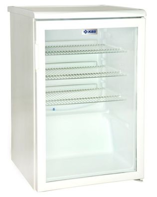 KBS Glastürkühlschrank 130 Liter Weiß