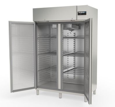 Zimax Bergman Profiline 1400 Edelstahl Tiefkühlschrank - 2-Türig Gn 2/1