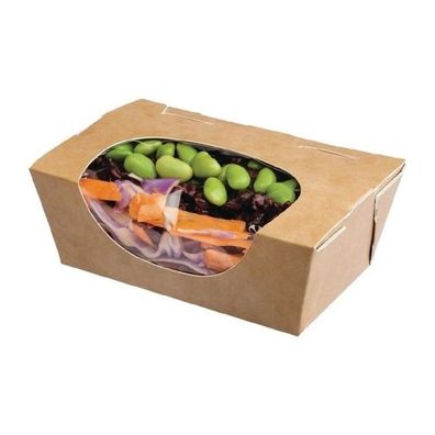 Colpac Zest Kompostierbare Kraft Kleine Salatboxen 500Ml (Packung Mit 500) (500