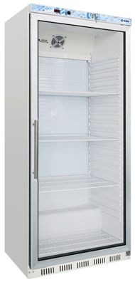 Glastürkühlschrank 602 GU mit 620 Liter - 1 Tür, Umluftkühlung, weiß