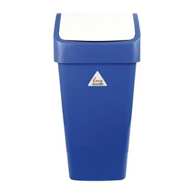 Syr Abfalleimer Mit Schwingdeckel Blau 50L