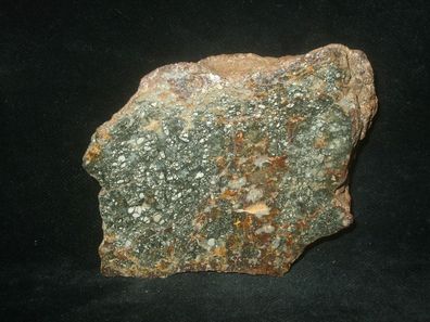 Pyrit in Quarz/ Achat (Mexiko) Anschliff -Mineralien-Heilsteine-Edelsteine