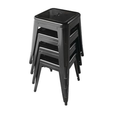 Bolero Bistro Niedrige Bistrohocker Aus Stahl Sitzhöhe 46Cm (4 Stück)