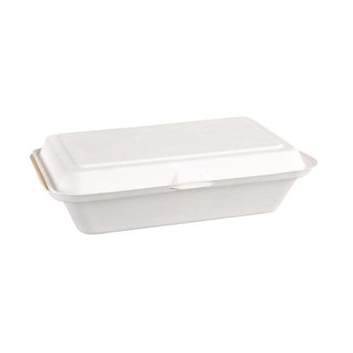 Fiesta Compostable Kompostierbare Zuckerrohr Klappdeckelbehälter 24,8Cm