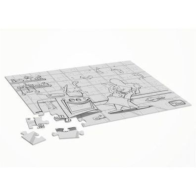 Dining Kids Puzzle Zum Ausmalen Koch (25 Stück)