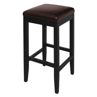 Bolero Barhocker Kunstleder Dunkelbraun (2 Stück)