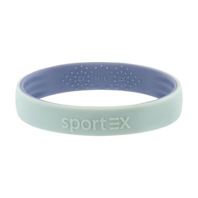 Energetix SportEx Armband 3191-22, Größe XS-S, mintgrün/blau Silikon Sportband Magnet