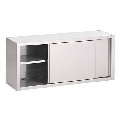 Gastro-Inox Wandschrank mit 2 Türen aus Edelstahl 1000x400x600mm