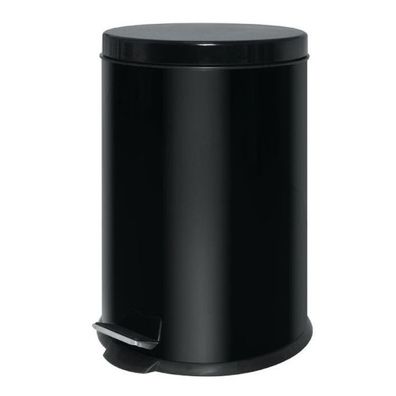 Edelstahl Pedaleimer Schwarz 20L