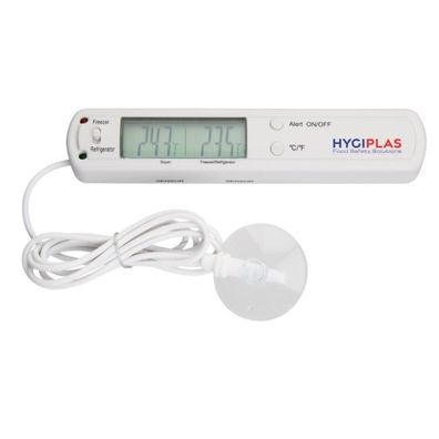 Hygiplas Thermometer mit Alarm für Kühlschränke und Gefriergeräte