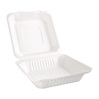 Fiesta Compostable Kompostierbare Menüboxen Aus Bagasse Mit Klappdeckel 23,6Cm