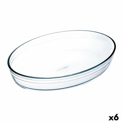 Ofenschüssel Ô Cuisine Ocuisine Vidrio Durchsichtig Glas Oval 26,2 x 17,9 x 6,2 cm (6