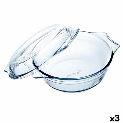 Ofenschüssel Ô Cuisine Ocuisine Vidrio Durchsichtig Glas 27 x 24 x 11 cm mit Deckel (