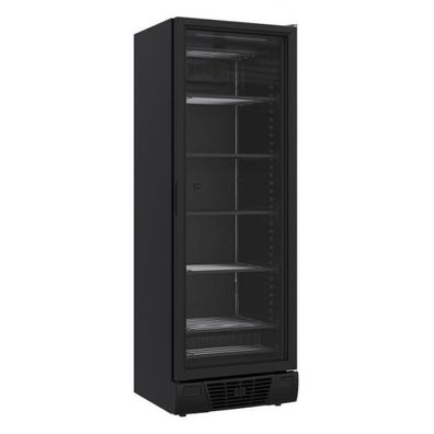 Combisteel Tiefkühlschrank Mit 1 Glastür Schwarz 382 Liter