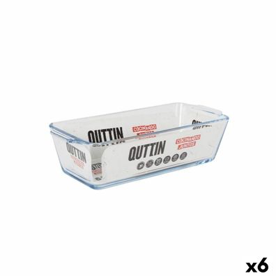 Ofenschüssel Quttin Glas rechteckig 825 ml 23,1 x 10 x 6,1 cm (6 Stück)