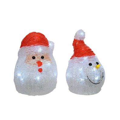 Deko-Figur Lumineo 491239 LED Innen Santa Claus 10,5 x 10,5 x 15 cm