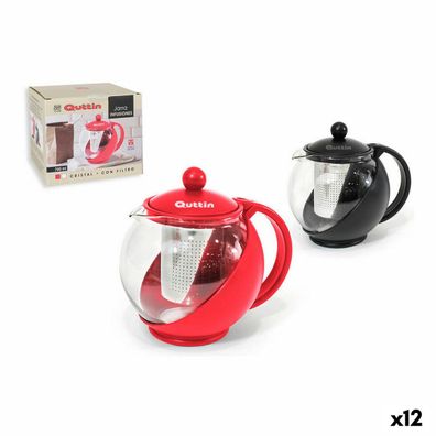 Filterkanne für Tee Quttin Kristall 750 ml (12 Stück)