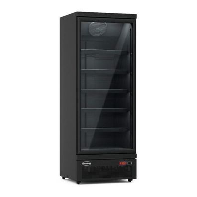 Kühlschrank 1 Glastüre Schwarz Jde-600R Bl